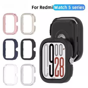 Чехол для Xiaomi Redmi Watch 5 Smart Watch PC Жесткий защитный чехол с защитой от царапин Аксессуары Redmi Watch 5 чистый