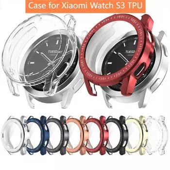 Чехол для Xiaomi Watch S3 TPU с защитой от царапин, мягкий защитный чехол-бампер для Mi Watch S3 Xiaomi Watch S3 прозрачный