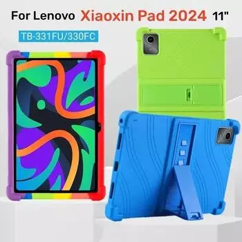 Чехол для Xiaoxin Pad 2024, 11 дюймов, мягкая силиконовая противоударная задняя крышка для Lenovo Tab M11 Xiaoxin Pad 2024 TB330FU TB331FC для детей Xiaoxin Pad 2024 11 зелёный