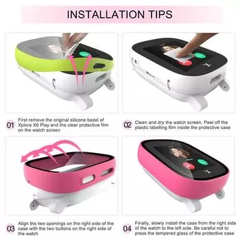 Чехол для Xploar X6 Play Kids Smart Watch Защитный экран Жесткий Полный Защитный для Xplora X5 Play Аксессуары for Xplora X6 Play