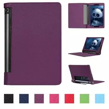 Чехол для YOGA Tab 3 Plus 10 дюймов YT-X703F X703L, защитный чехол из искусственной кожи, подставка, держатель для Lenovo YOGA Tab 3 Pro, 10,1 дюйма, YT3-X90L X90F For Tab3 Plus X703F X703L ярко-розовый