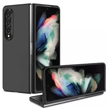 Чехол для Z Fold 3 2 1 Samsung Z Fold4 с защитой от отпечатков пальцев, противоударный чехол с полной защитой, черный, зеленый, фиолетовый for Galaxy Z Fold1 чёрный