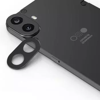 Чехол для задней камеры Nothing CMF Phone 1, защитная пленка для задней камеры из алюминиевого сплава Cmf Phone1 Nothing CMF Phone 1 чёрный