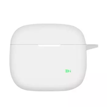 Чехол для зарядки беспроводных наушников True Wireless, противоударный защитный чехол с брелоком белый