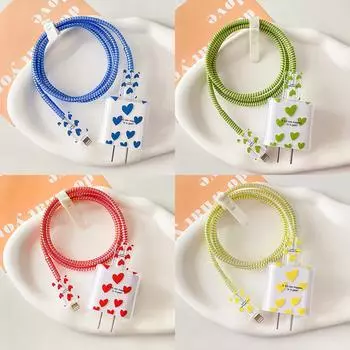 Чехол для зарядного устройства Apple 20 Вт для iPhone 14 Plus, защитный чехол для кабеля передачи данных, мягкий чехол для зарядного устройства 12 и 13 Pro