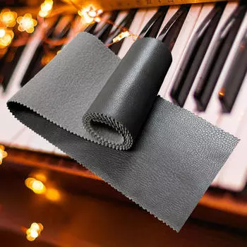Чехол для защиты от пыли для клавиатуры пианино, ткань из искусственной кожи для электропианино и пианино чёрный