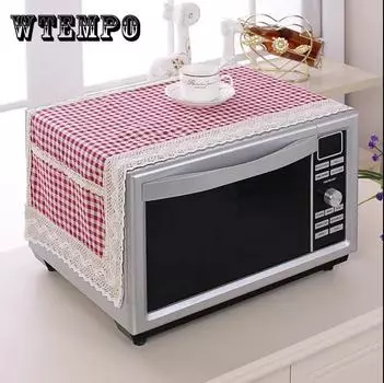 Чехол для защиты от пыли для микроволновой печи, бытовая дышащая пылезащитная защитная крышка для микроволновой печи, домашняя ткань