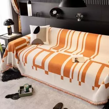 Чехол для защиты от пыли и царапин от кошек, тканевый диван, одеяло, коврик, летний диван на три места, чехол для дивана из синели 180x130cm