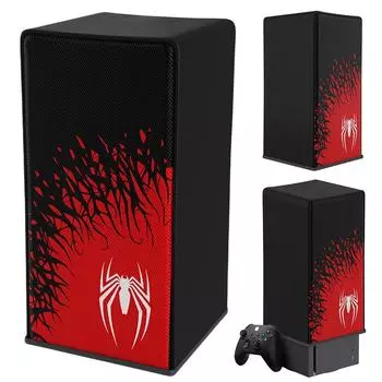 Чехол для защиты от пыли, съемный пылезащитный вертикальный защитный чехол из водонепроницаемой ткани Оксфорд для консоли Xbox Series X чёрный