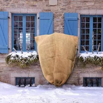 Чехол для защиты растений от заморозков Yousheng, защитное одеяло с застежкой-молнией и застежкой-молнией, защищающее от холода зимой, для уличных растений, кустарников, деревьев S