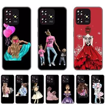 Чехол для ZTE Blade A73, черный, 6,6-дюймовый, силиконовый, роскошный, ZTEA73, мягкий, из ТПУ, полная защита, противоударный, противоударный бампер A73-Style 1