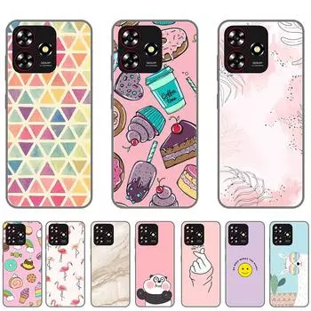 Чехол для ZTE Blade A73 черный роскошный ZTEA73 задняя крышка Полная защита ударопрочный анти-падения 6.6 дюймов силикон A73-Style 1