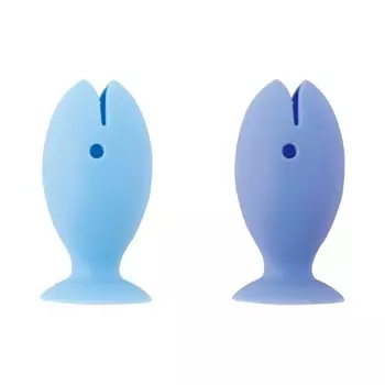 Чехол для зубной щетки Marna Standing Fish x 2 Подставка для зубной щетки W583B (Синие части) (Подставка/Отдельно стоящая/Гигиеническая)
