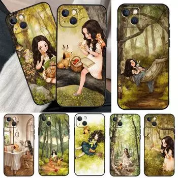Чехол «Дневник лесной девушки» для iPhone 13 12 11 Pro Max Mini XR X XS MAX 6S 7 8 Plus SE 2020 2022, чехол для телефона iPhone 11Pro MAX