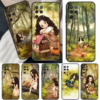 Чехол «Дневник лесной девушки» для OPPO A15 A16 A3S A5S A52 A72 A94 A74 A54 A83 A91 A93 A31 A5 A9 2020 A53 S OPPO A54 4G