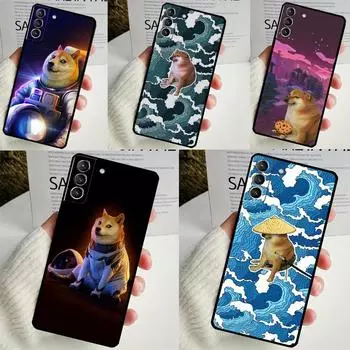 Чехол Doge для Samsung Galaxy S24 S23 Ultra S22 S20 FE S21 FE Note 10 20 S8 S9 S10 Plus Galaxy S21Ultra