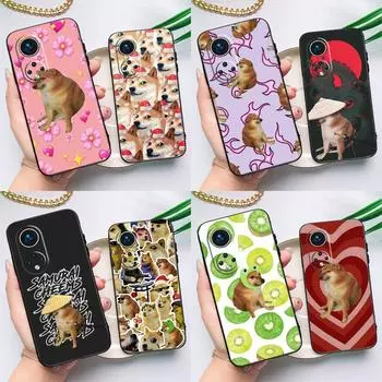 Чехол Doge Dog Cheems Meme для Huawei Honor Magic 5 Lite 70 50 X8 X9 a P20 P30 P40 P50 P60 Pro P Smart Nova 9 5T P Smart 2019