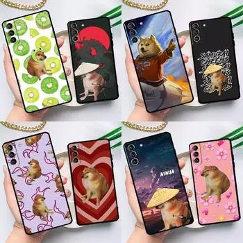 Чехол Doge Dog Cheems Meme для Samsung Galaxy S23 S22 S21 Ultra S20 FE S9 S10 Note 10 Plus Note 20 Ultra Full Cover Galaxy S20 FE