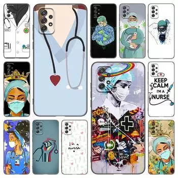 Чехол «Доктор Медсестра Корона Король Королева» для Samsung Galaxy A21 A30 A50 A52 S A13 A22 A32 A33 A53 A73 5G A11 A12 A31 A51 A70 A71 A72 Samsung A11