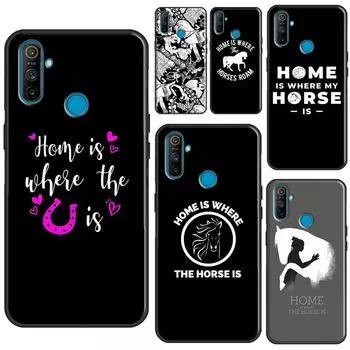 Чехол «Дом там, где лошадь» для OPPO Realme 8 Pro 8i 9i GT Neo2 Master C21 для OnePlus 10 9 Pro Nord2 8T 9R Realme GT(Neo)