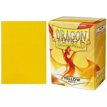 Чехол Dragon Shield стандартного размера, матовый желтый 100CT, чехол для карты, гладкий и прочный чехол для карты Magic the Gathering OCG - - - Pokemon, Yu-Gi-Oh, -