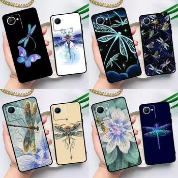 Чехол Dragonfly Animal Art для Realme C55 C33 C31 C35 C30 C11 C15 C25s C21Y GT Neo 5 3T 2T 8 9 10 11 Pro Plus Realme GT Neo 2T