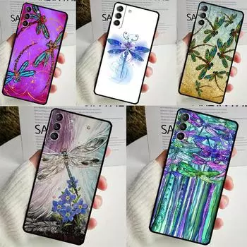 Чехол Dragonfly для Samsung Galaxy S22 S23 S24 Ultra Note 20 10 S8 S9 S10 Plus S21 S20 FE мягкий чехол Galaxy S23 Plus