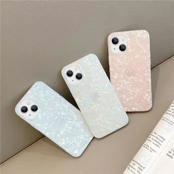 Чехол Dream Shell Glitter IMD для iPhone 16 Plus 15 Pro Max 14 Pro 13 12 11, ударопрочный, тонкий, жесткий бампер iPhone 16 белый