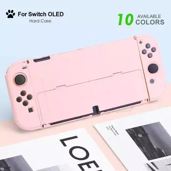 Чехол Dropshipping Gradient Case для Nintendo Switch OLED Защитный жесткий чехол для консоли JoyCons Shell PC Protector для NS OLED Access светло-синий