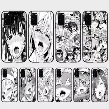 Чехол DT16 Girl Comics для Samsung A04 A14 A23 A34 A54 M23 M33 M52 M53 Realme 10 9 C30S C35 C55 VIVO Y02S Y21 Y33S Y51 X80 Pro Прозрачный чехол Samsung J6 2018 эбеновый