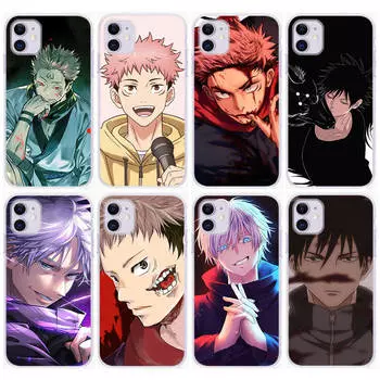 Чехол DT17Jujutsu Kaisen для Samsung A04 A14 A23 A34 A54 M23 M33 M52 M53 Realme 10 9 C30S C35 C55 VIVO Y02S Y21 Y33S Y51 X80 Pro Прозрачный чехол Tecno Camon 17P бездна