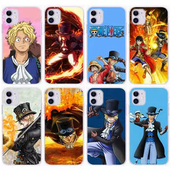 Чехол DT18 One Piece Sabo для Samsung A04 A14 A23 A34 A54 M23 M33 M52 M53 Realme 10 9 C30S C35 C55 VIVO Y02S Y21 Y33S Y51 X80 Pro Прозрачная крышка Realme 9 Pro капри