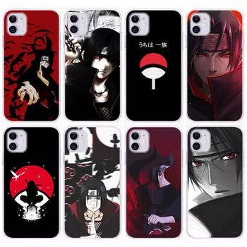 Чехол DT19 Naruto Itachi для Samsung A04 A14 A23 A34 A54 M23 M33 M52 M53 Realme 10 9 C30S C35 C55 VIVO Y02S Y21 Y33S Y51 X80 Pro Прозрачный чехол VIVO Y02s ирис