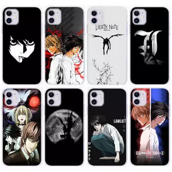 Чехол DT21 Death Note для Samsung A04 A14 A23 A34 A54 M23 M33 M52 M53 Realme 10 9 C30S C35 C55 VIVO Y02S Y21 Y33S Y51 X80 Pro Прозрачный чехол Infinix Note 11S бездна