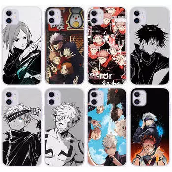 Чехол DT22 Jujutsu Kaisen для Samsung A04 A14 A23 A34 A54 M23 M33 M52 M53 Realme 10 9 C30S C35 C55 VIVO Y02S Y21 Y33S Y51 X80 Pro Прозрачный чехол Infinix Note 30 Pro бездна