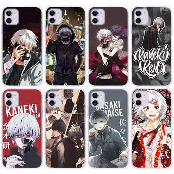 Чехол DT24 Tokyo Ghoul Anime для Samsung A04 A14 A23 A34 A54 M23 M33 M52 M53 Realme 10 9 C30S C35 C55 VIVO Y02S Y21 Y33S Y51 X80 Pro Прозрачный чехол VIVO Y51A 2021 эбеновый