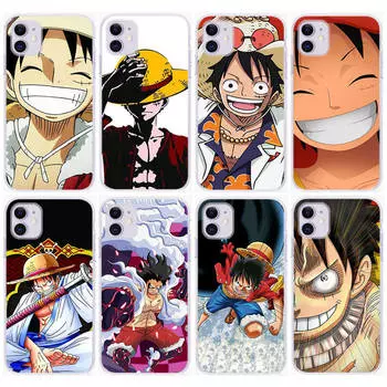Чехол DT28 One Piece Luffy для Samsung A04 A14 A23 A34 A54 M23 M33 M52 M53 Realme 10 9 C30S C35 C55 VIVO Y02S Y21 Y33S Y51 X80 Pro Прозрачная крышка Infinix Note 11 бездна