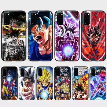 Чехол DT36 Dragon Ball для Samsung A04 A14 A23 A34 A54 M23 M33 M52 M53 Realme 10 9 C30S C35 C55 VIVO Y02S Y21 Y33S Y51 X80 Pro Прозрачная крышка Samsung J8 2018 коричневато-жёлтый