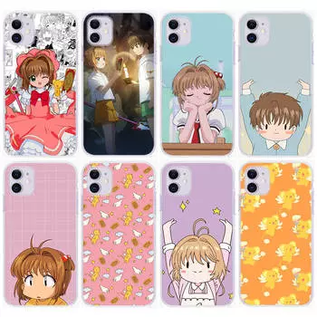 Чехол DT39 Cardcaptor Sakura для Samsung A04 A14 A23 A34 A54 M23 M33 M52 M53 Realme 10 9 C30S C35 C55 VIVO Y02S Y21 Y33S Y51 X80 Pro Прозрачный чехол VIVO V20 бездна