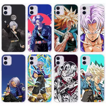 Чехол DT44 Dragon Ball Trunks для Samsung A04 A14 A23 A34 A54 M23 M33 M52 M53 Realme 10 9 C30S C35 C55 VIVO Y02S Y21 Y33S Y51 X80 Pro, прозрачный чехол Infinix Zero 30 4G кожа буйвола