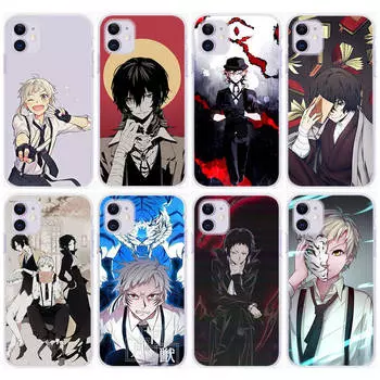 Чехол DT46 Bungo Stray Dogs для Samsung A04 A14 A23 A34 A54 M23 M33 M52 M53 Realme 10 9 C30S C35 C55 VIVO Y02S Y21 Y33S Y51 X80 Pro, прозрачный чехол Realme Narzo 50 5g гагат