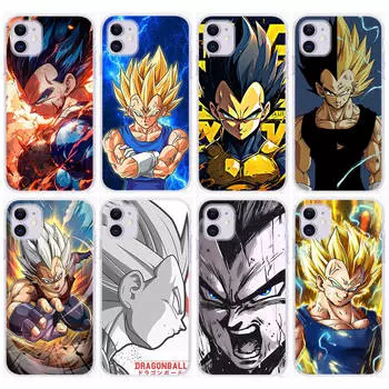 Чехол DT47 Dragon Ball Vegeta для Samsung A04 A14 A23 A34 A54 M23 M33 M52 M53 Realme 10 9 C30S C35 C55 VIVO Y02S Y21 Y33S Y51 X80 Pro, прозрачный чехол Tecno Spark GO 2023 капри