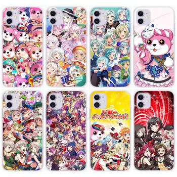 Чехол DT49 BanG Dream для Samsung A04 A14 A23 A34 A54 M23 M33 M52 M53 Realme 10 9 C30S C35 C55 VIVO Y02S Y21 Y33S Y51 X80 Pro Прозрачный чехол Tecno Spark GO 2020 зелёный