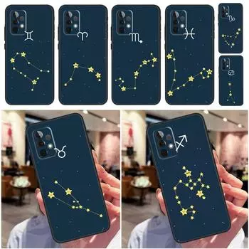 Чехол «Двенадцать созвездий» для Samsung Galaxy A33 A32 A52 A53 A50 A51 A71 A13 A23 A73 A12 A22 A21S A52S Samsung A70