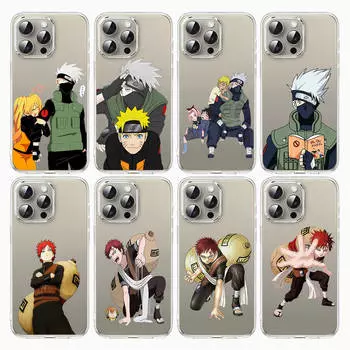 Чехол E-34 Naruto для iPhone 7 8 11 12 13 14 15 16 Pro Max Plus Mini Xiaomi Redmi A3 9A 9C 10A 10C 13C Note 9 11 Realme Narzo C30 C55 Redmi 10C кожа буйвола
