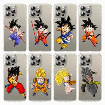 Чехол E-44 Dragon Ball Goku для iPhone 7 8 11 12 13 14 15 16 Pro Max Plus Mini Xiaomi Redmi A3 9A 9C 10A 10C 13C Note 9 11 Realme Narzo C30 C55 Redmi Note 13 Pro Plus 5G эбеновый
