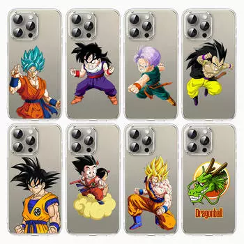 Чехол E-46 Dragon Ball Z для Samsung A04S A05 A14 A06 A51 A15 A16 A12 S20 S21 S24 Ultra A55 A54 OPPO Reno 8 5 A22 A23 A25 A35 A34 A52 A11 Samsung A04s кожа буйвола