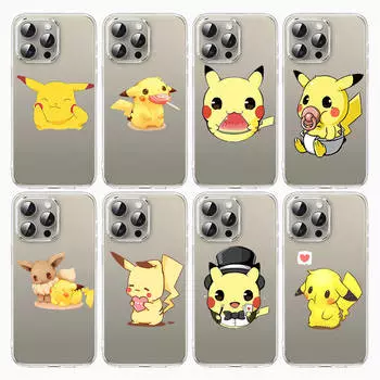 Чехол E-60 с милым покемоном для Samsung A04S A05 A14 A06 A51 A15 A16 A12 S20 S21 S24 Ultra A55 A54 OPPO Reno 8 5 A22 A23 A25 A35 A34 A52 A11 OPPO Reno 6 5G олений