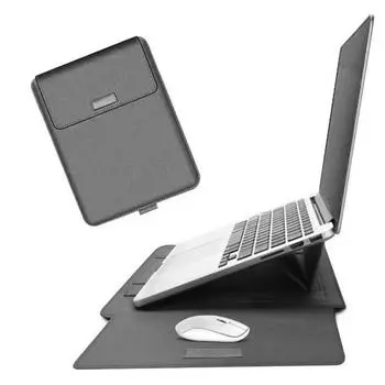 Чехол Economicus и чехол для ноутбука MacBook LG Gram Samsung, кожаный чехол, серый