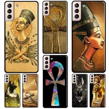 Чехол «Египет Нефертити Анубис Анк» для Samsung Galaxy S10 S9 Note 10 Plus Note 20 S10e S20 FE S22 S21 Ultra, чехол для телефона Galaxy S8